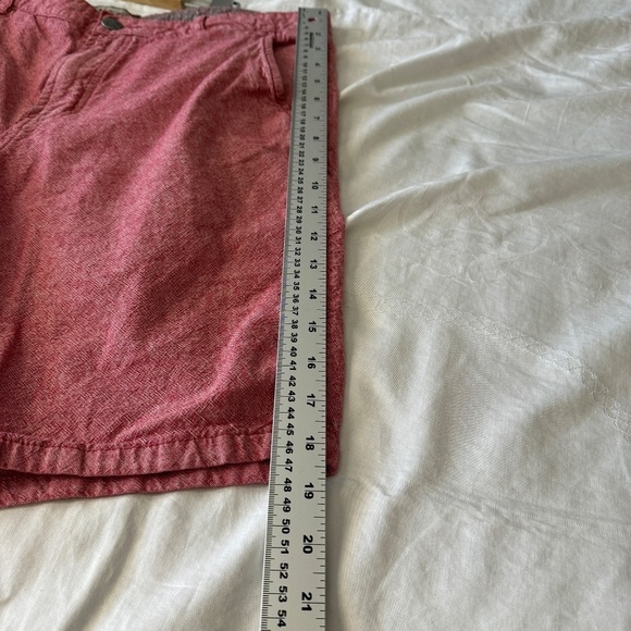 KOLBY‎ Men's Red Chino Casual Walking Shorts 100% Cotton Size 33 Vacation Resort - Picture 12 of 13